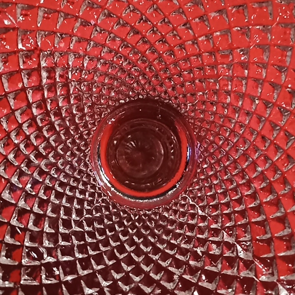 Miss America Clear Footed Round Compote By Anchor Hocking. Centerpiece Glass.. - Picture 7 of 11